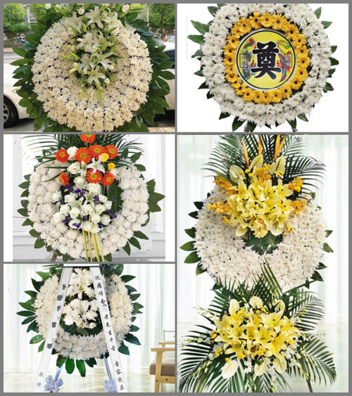 湖北黄冈市黄梅县孔垄镇邓渡村花圈速递